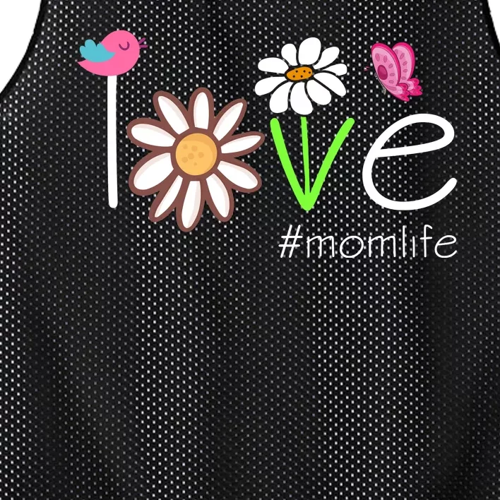 Love Mom Life Cute Matching Family Mesh Reversible Basketball Jersey Tank