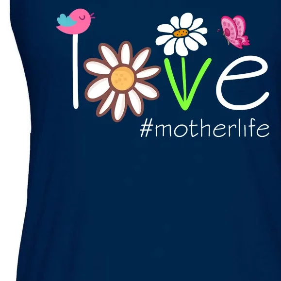 Love Mother Life Cute Matching Family Ladies Essential Flowy Tank