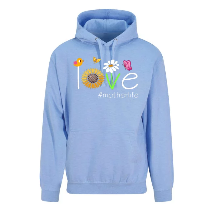 Love Mother Life Cute Matching Family Unisex Surf Hoodie