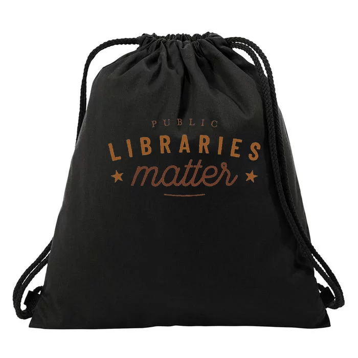 Libraries Matter Drawstring Bag