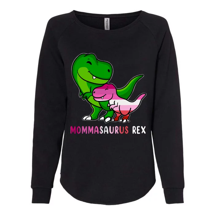 Lgbt Mommasaurus Mama Rex Lesbian Proud Mom Mothers Day Hug Gift Womens California Wash Sweatshirt