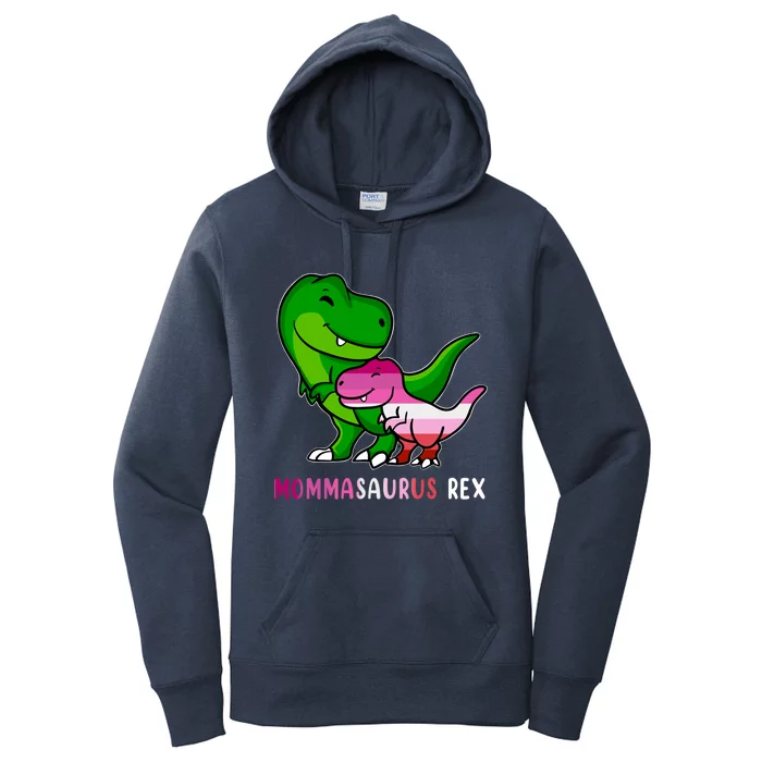 Lgbt Mommasaurus Mama Rex Lesbian Proud Mom Mothers Day Hug Gift Women's Pullover Hoodie