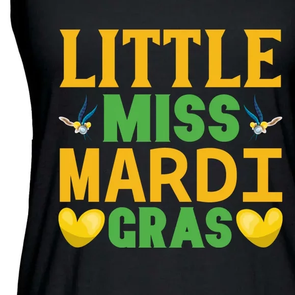 Little Miss Mardi Gras Ladies Essential Flowy Tank