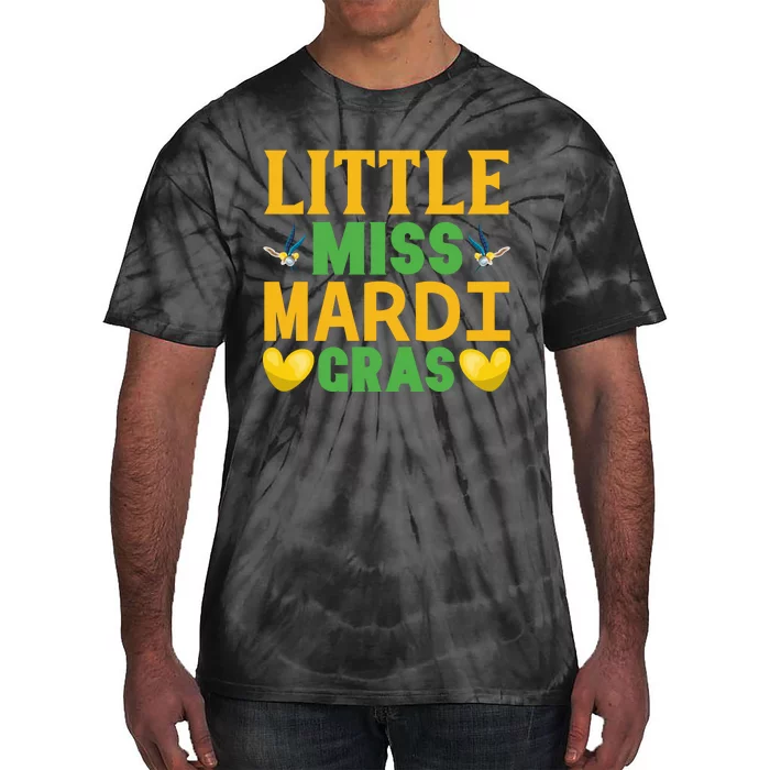 Little Miss Mardi Gras Tie-Dye T-Shirt