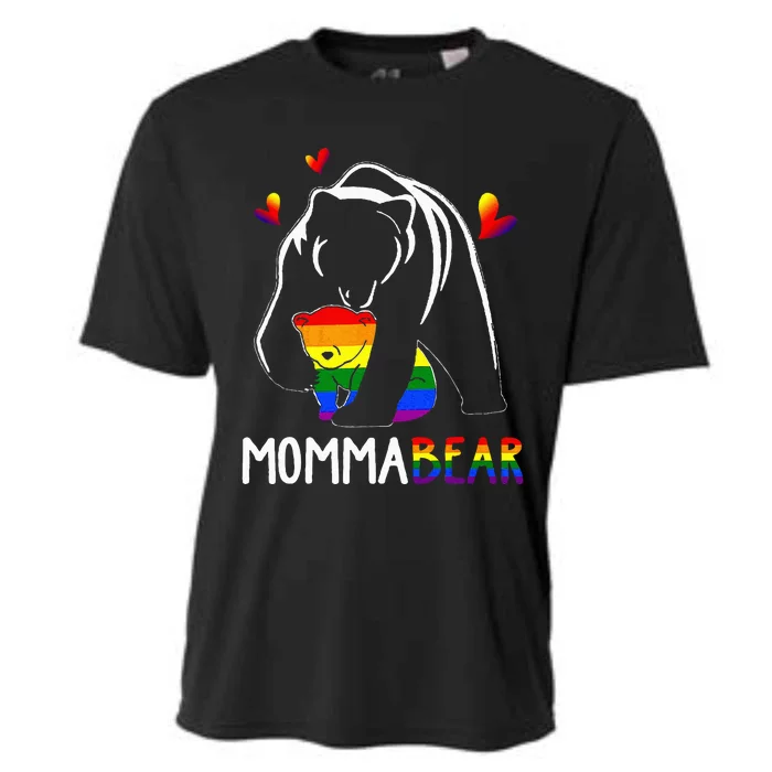 Lgbt Mama Momma Bear G.A.Y Pride Proud Mom Mothers Day Cooling Performance Crew T-Shirt