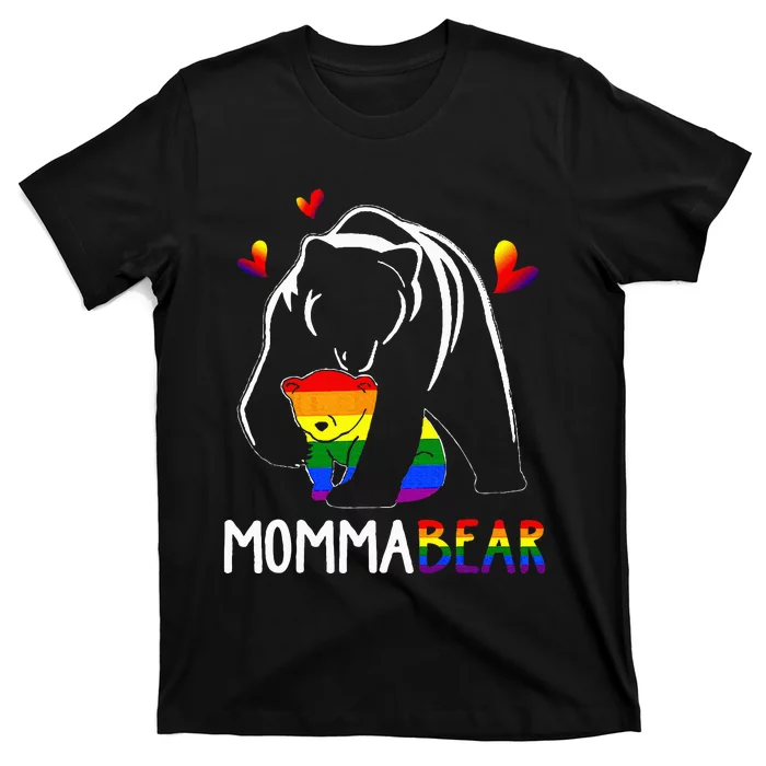 Lgbt Mama Momma Bear G.A.Y Pride Proud Mom Mothers Day T-Shirt