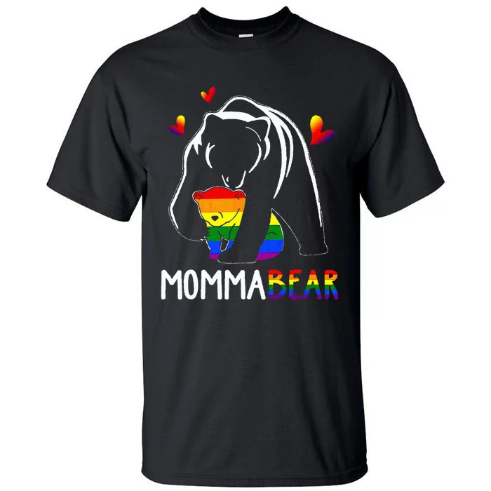 Lgbt Mama Momma Bear G.A.Y Pride Proud Mom Mothers Day Tall T-Shirt