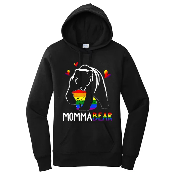 Lgbt Mama Momma Bear G.A.Y Pride Proud Mom Mothers Day Women's Pullover Hoodie