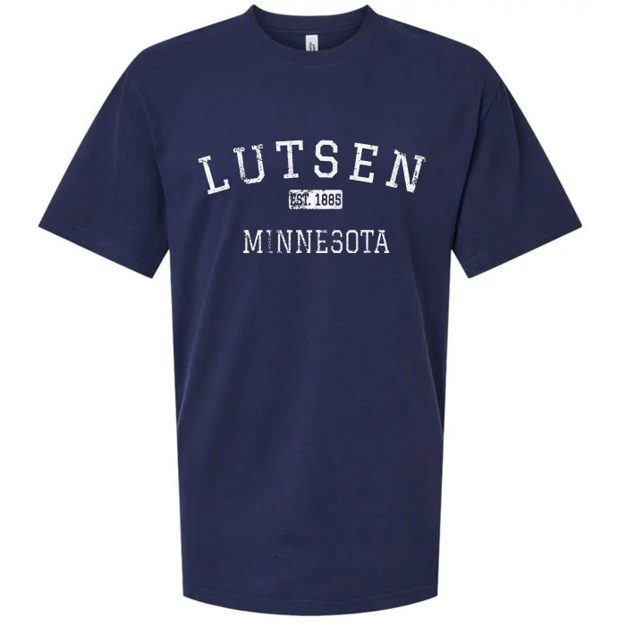 Lutsen Minnesota Mn Vintage Sueded Cloud Jersey T-Shirt