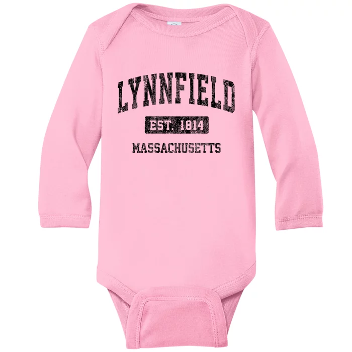 Lynnfield Massachusetts Ma Vintage Sports Baby Long Sleeve Bodysuit