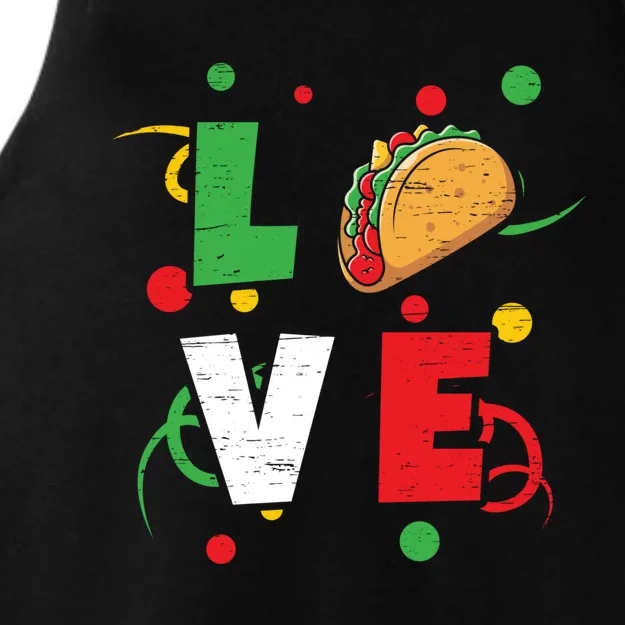 Love Mayo Mexican Fiesta Cinco De Mayo Valentine`s Day Cute Gift Ladies Tri-Blend Wicking Tank