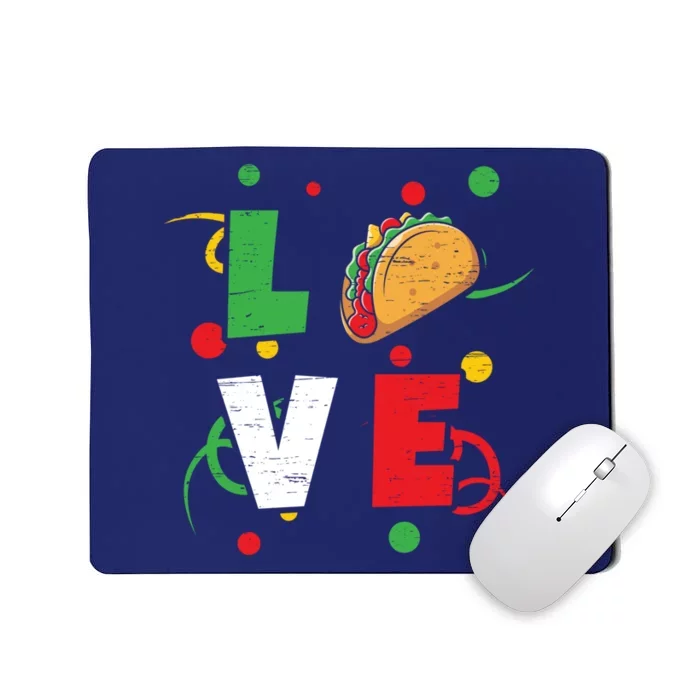 Love Mayo Mexican Fiesta Cinco De Mayo Valentine`s Day Cute Gift Mousepad