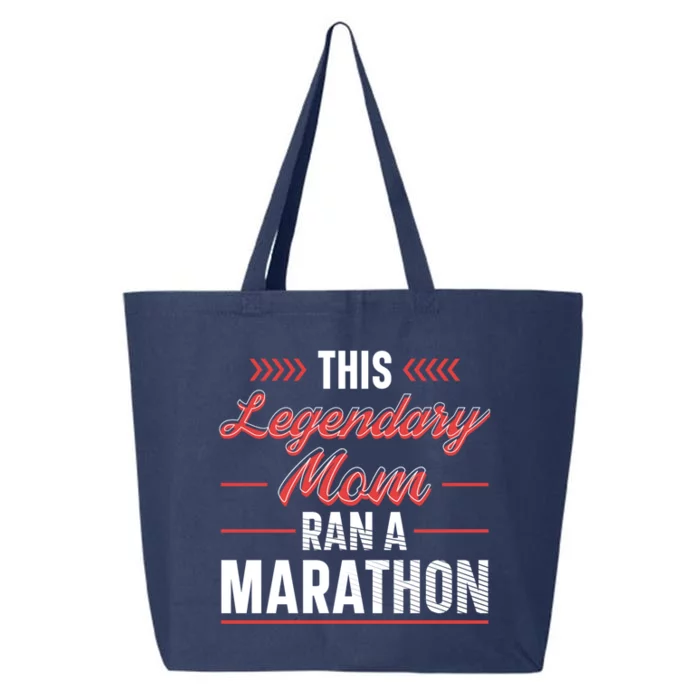 Legendary Mom Marathon Runner Marathon Funny Gift 25L Jumbo Tote