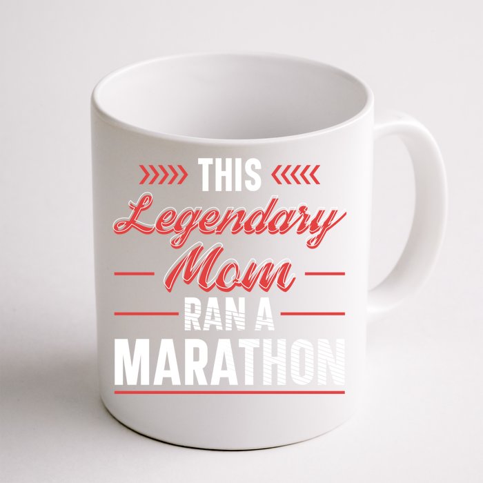 Legendary Mom Marathon Runner Marathon Funny Gift Front & Back Coffee Mug