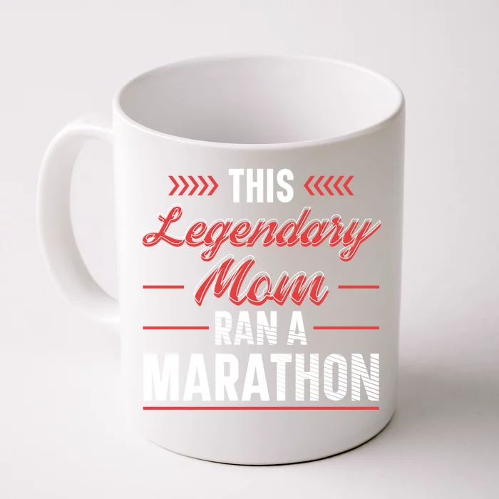 Legendary Mom Marathon Runner Marathon Funny Gift Front & Back Coffee Mug