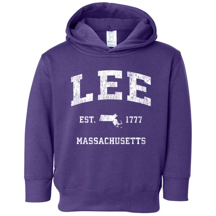 Lee Massachusetts Ma Vintage Athletic Toddler Hoodie