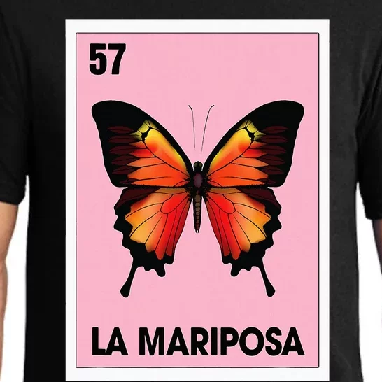 La Mariposa Mexican Bingo Card Game Butterfly Lover Spanish Pajama Set