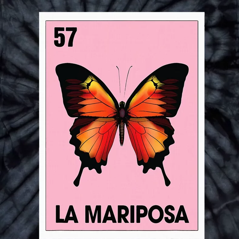 La Mariposa Mexican Bingo Card Game Butterfly Lover Spanish Tie-Dye T-Shirt