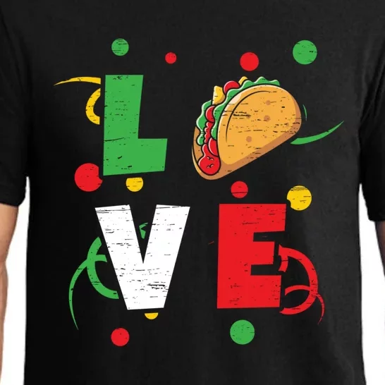 Love Mayo Mexican Fiesta Cinco De Mayo Valentine`s Day Gift Pajama Set