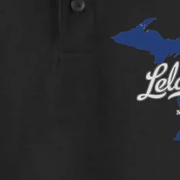 Leland Michigan MI Map Dry Zone Grid Performance Polo