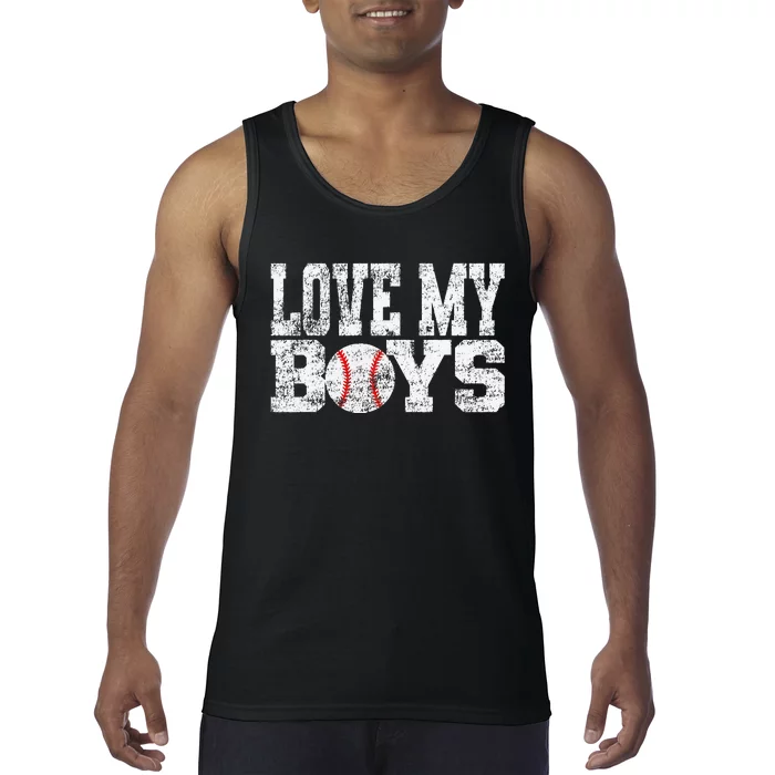 Love My Mom of Baseball Players Tank Top