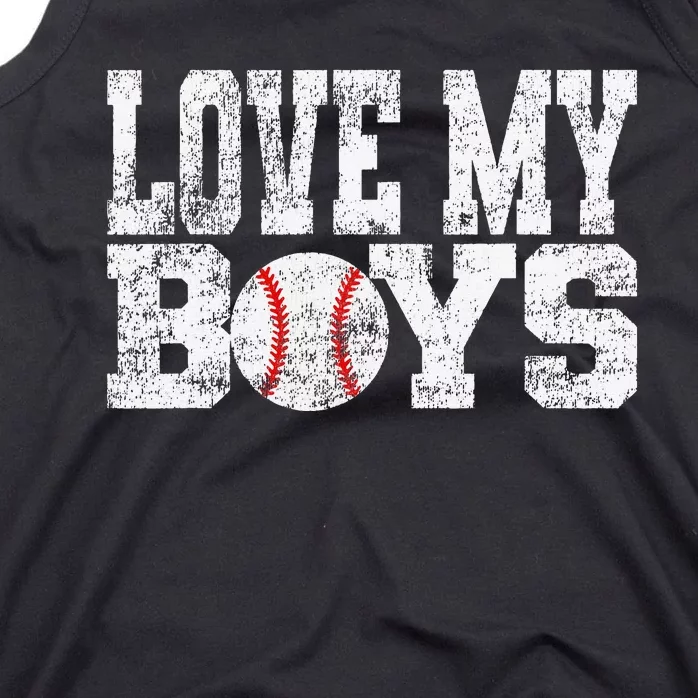 Love My Mom of Baseball Players Tank Top