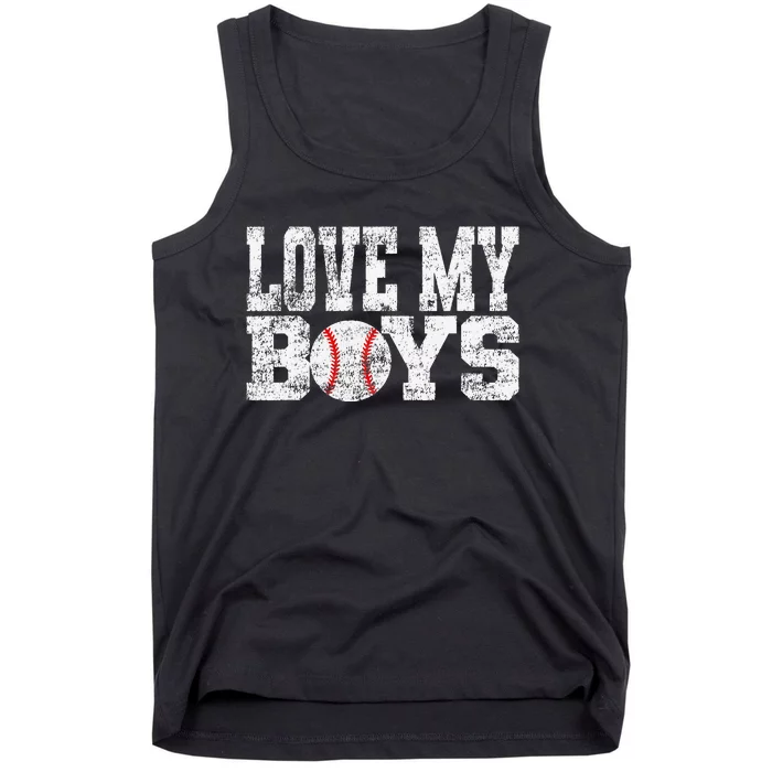 Love My Mom of Baseball Players Tank Top