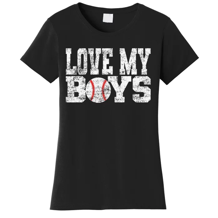 Love My Mom of Baseball Players Women's T-Shirt