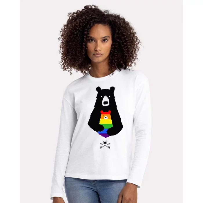 LGBT Mom Mama Bear LGB Mothers Womens Cotton Relaxed Long Sleeve T-Shirt