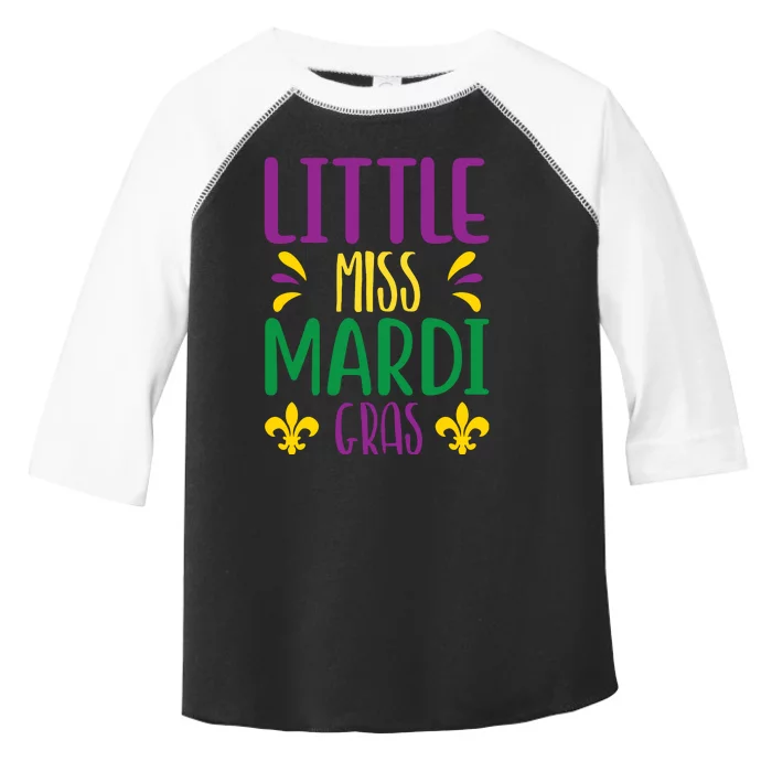 Little Miss Mardi Gras Toddler Fine Jersey T-Shirt