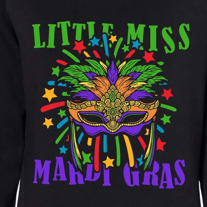 Little Miss Mardi Gras Funny Mardi Gras Costume Womens California Wash Sweatshirt