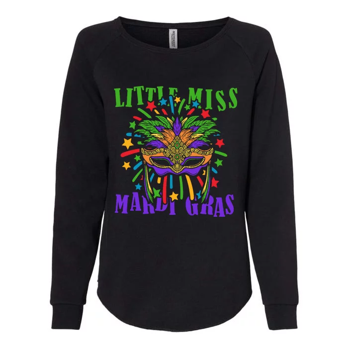 Little Miss Mardi Gras Funny Mardi Gras Costume Womens California Wash Sweatshirt