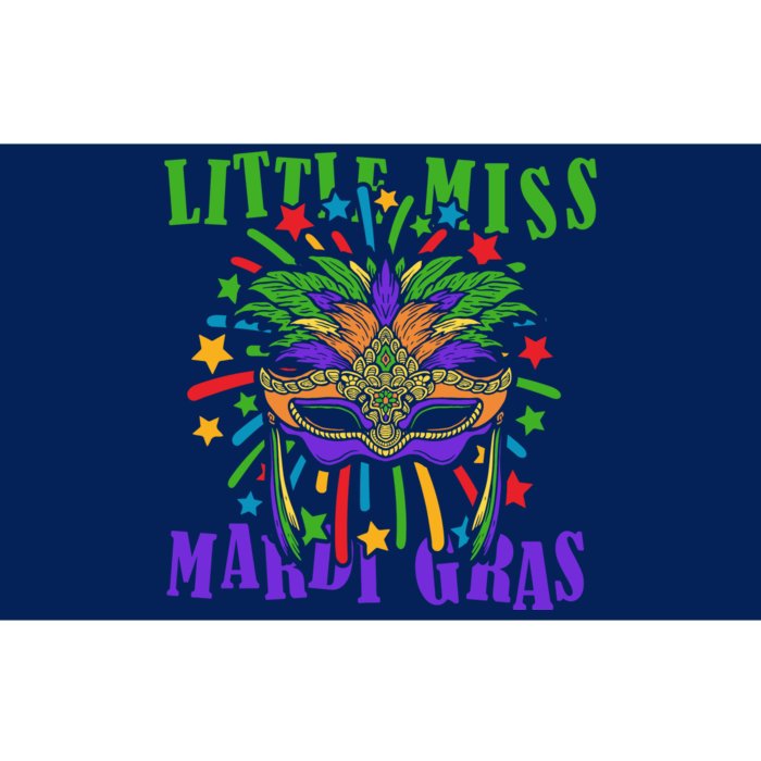 Little Miss Mardi Gras Funny Mardi Gras Costume Bumper Sticker