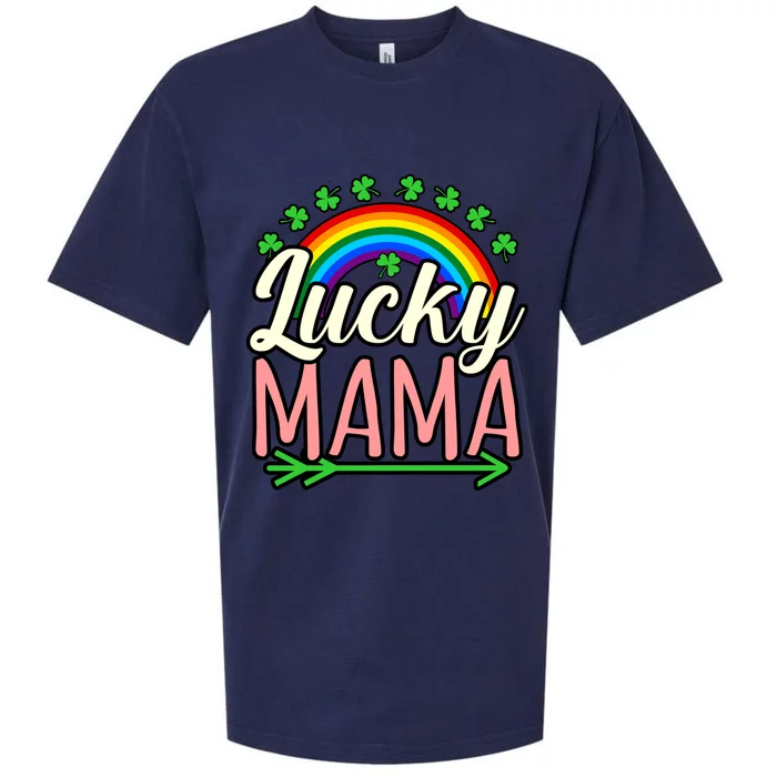 Lucky Mama Mommy Love Mom Mother’s Day Graphic Cool Gift Sueded Cloud Jersey T-Shirt