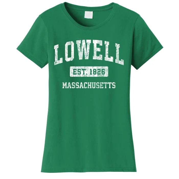 Lowell Massachusetts Ma Vintage Sports Women's T-Shirt