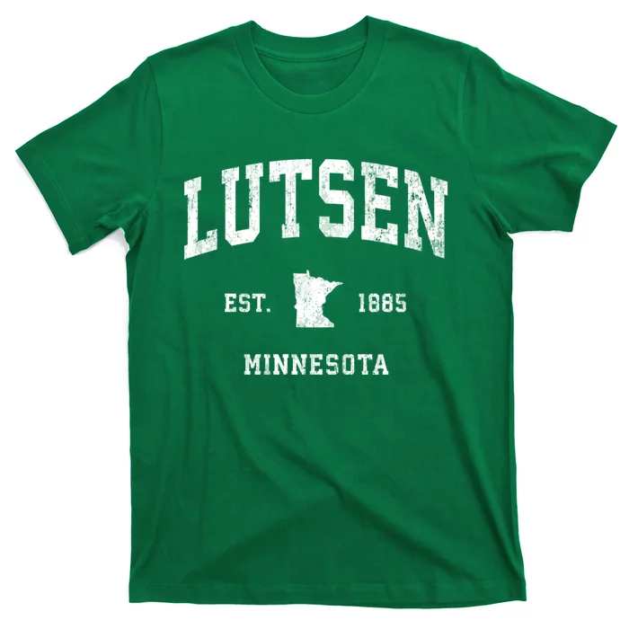 Lutsen Minnesota Mn Vintage Athletic T-Shirt