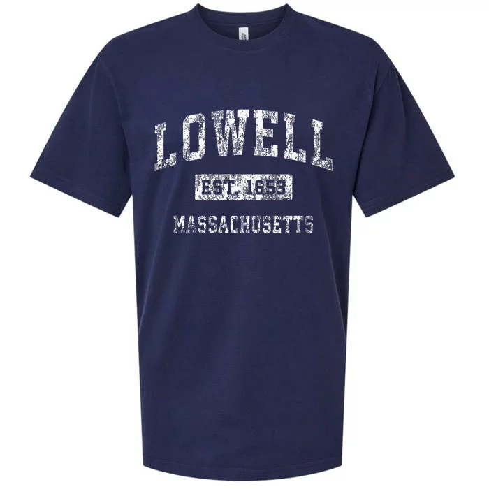 Lowell Massachusetts Ma Vintage Established Sports Sueded Cloud Jersey T-Shirt