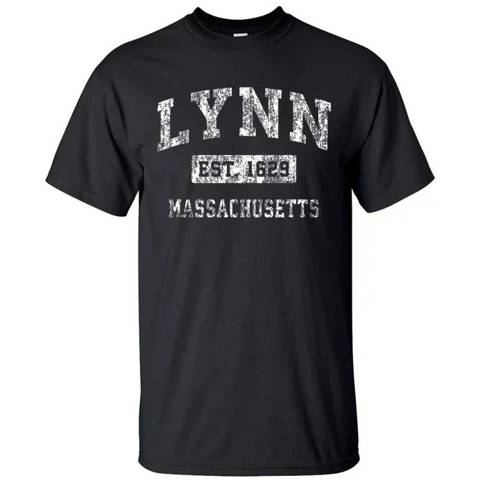 Lynn Massachusetts Ma Vintage Established Sports Tall T-Shirt