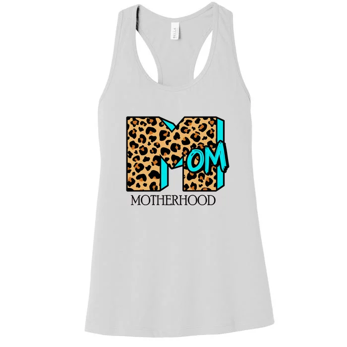 Leopard Mom Motherhood Women's Racerback Tank