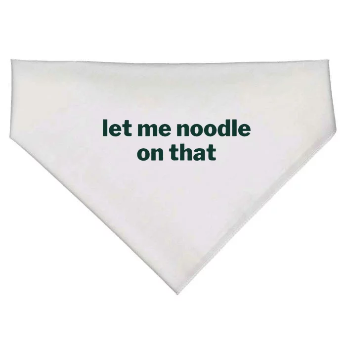 Let Me Noodle On That USA-Made Doggie Bandana