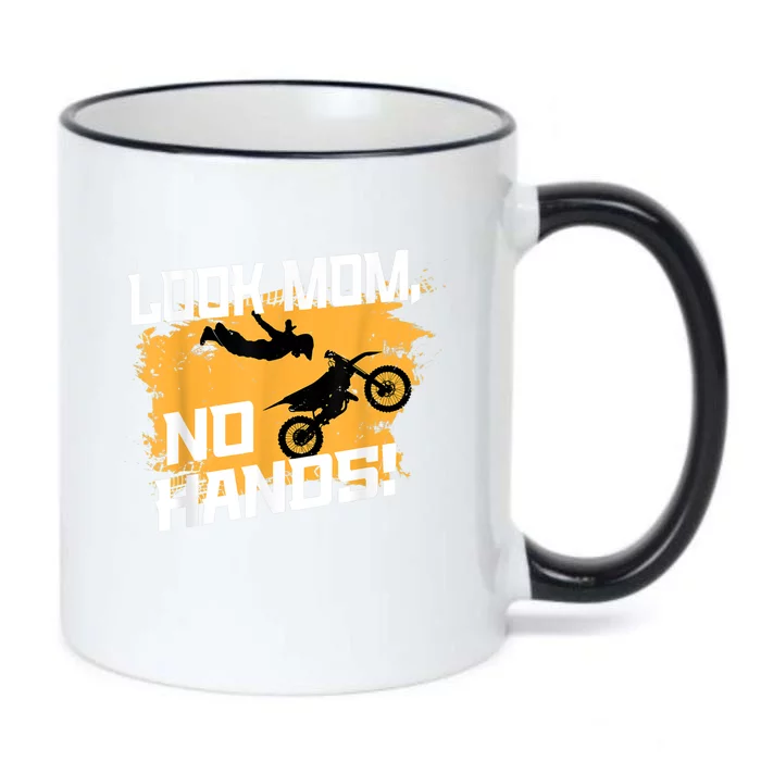 Look Mom, No Hands, Dirt Biking, Dirt Bike Black Color Changing Mug