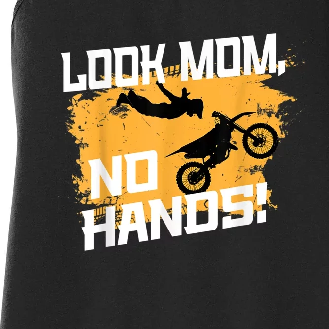 Look Mom, No Hands, Dirt Biking, Dirt Bike Women's Racerback Tank