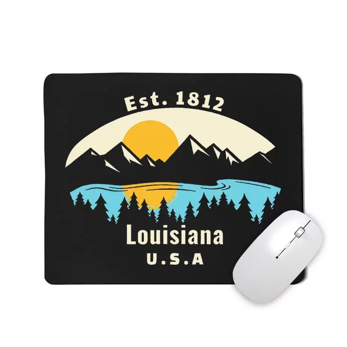 Louisiana Mountain Nature Sunset River Camping Hiking Mousepad