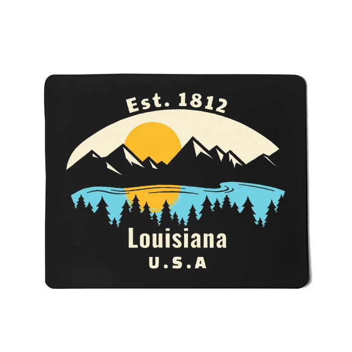 Louisiana Mountain Nature Sunset River Camping Hiking Mousepad