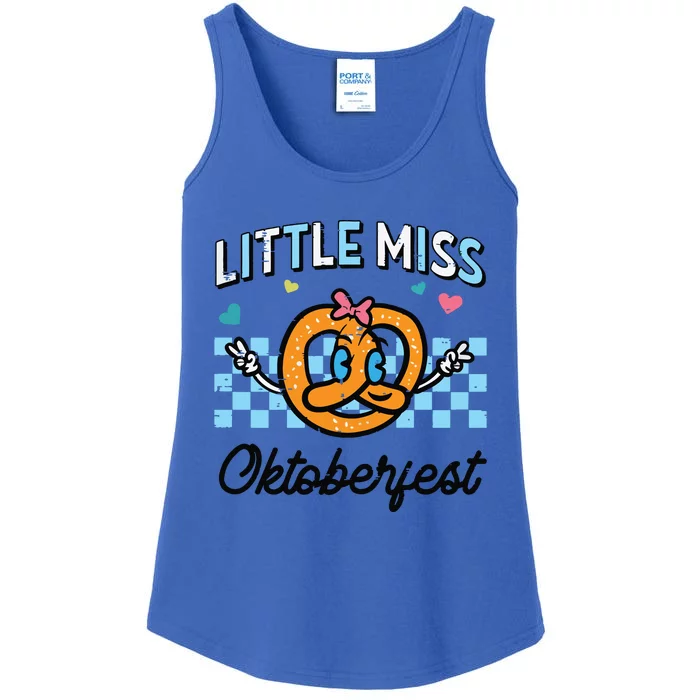 Little Miss Oktoberfest Pretzel German Ladies Essential Tank