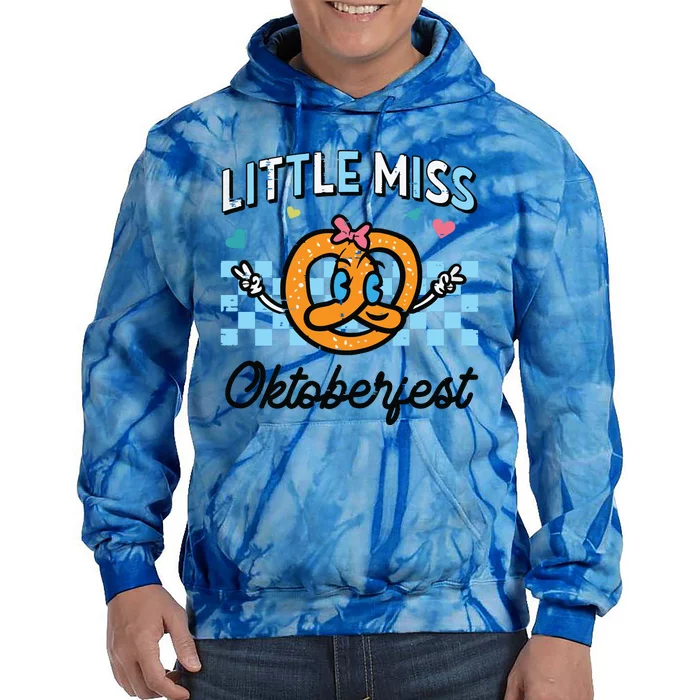 Little Miss Oktoberfest Pretzel German Tie Dye Hoodie