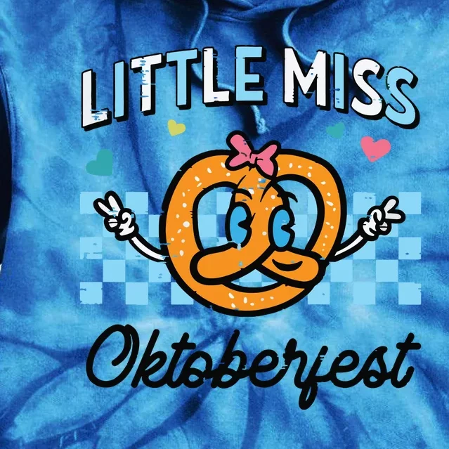 Little Miss Oktoberfest Pretzel German Tie Dye Hoodie