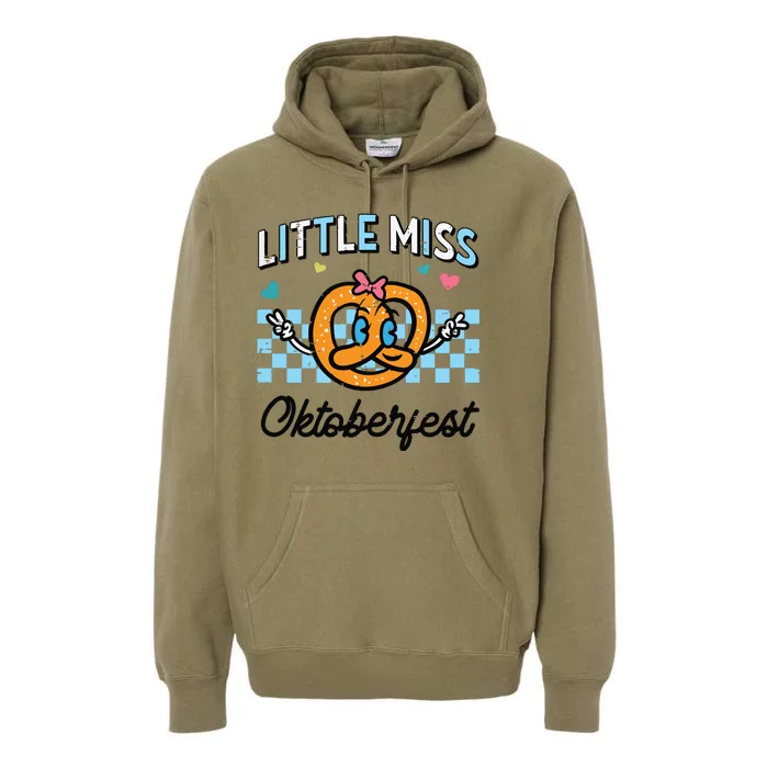 Little Miss Oktoberfest Pretzel German Premium Hoodie