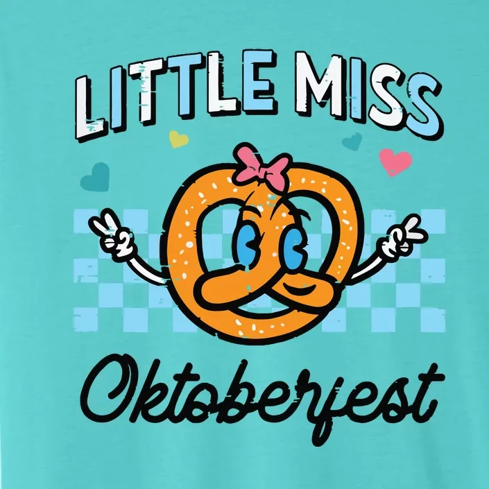 Little Miss Oktoberfest Pretzel German ChromaSoft Performance T-Shirt