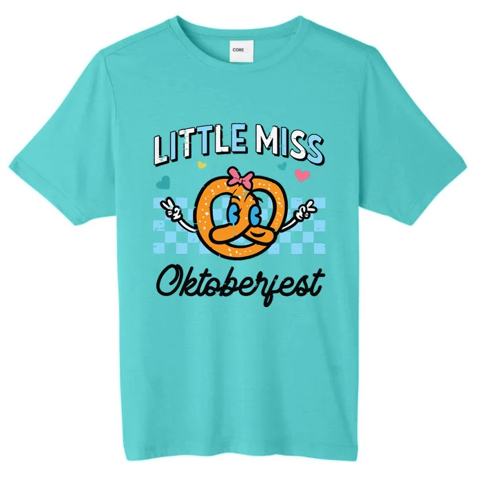 Little Miss Oktoberfest Pretzel German ChromaSoft Performance T-Shirt